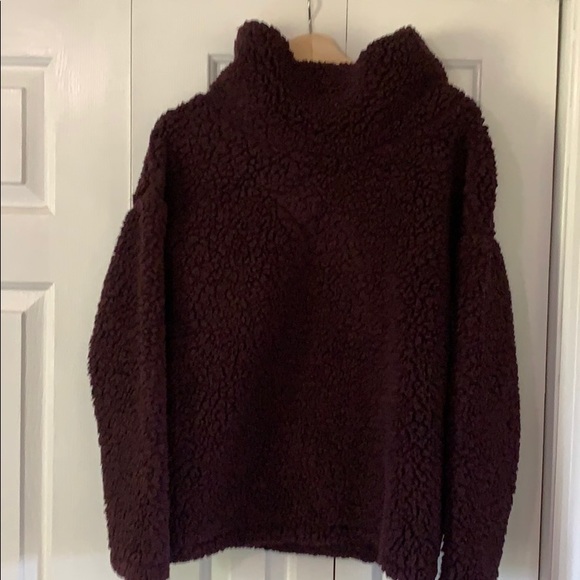 a new day Sweaters - 5/$20 LAST DAY Maroon Fuzzy sweater